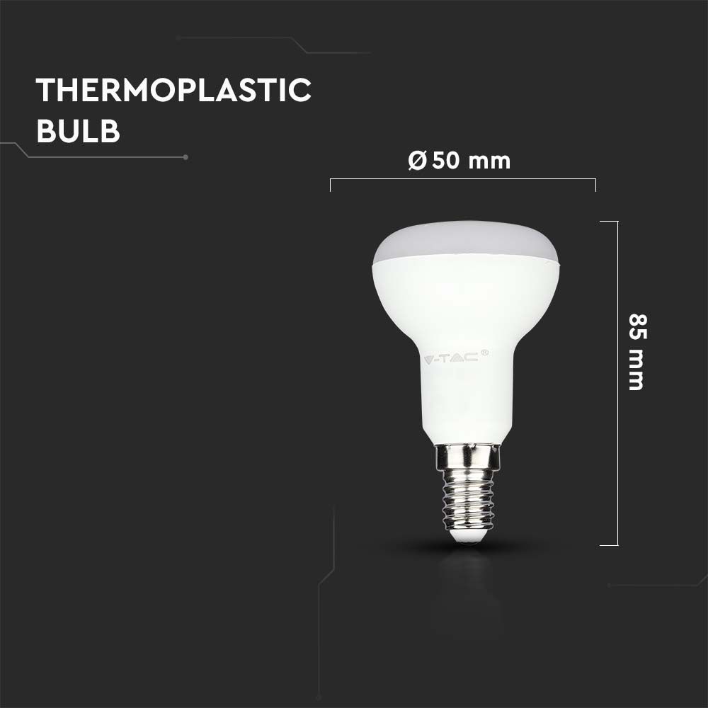 4.8W R50 Żarówka LED / Chip SAMSUNG / Barwa:6400K / Trzonek:E14