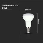 4.8W R50 Żarówka LED / Chip SAMSUNG / Barwa:6400K / Trzonek:E14