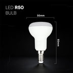 4.8W R50 Żarówka LED / Chip CREE / Barwa:6500K / Trzonek:E14 / 6 Lat gwarancji
