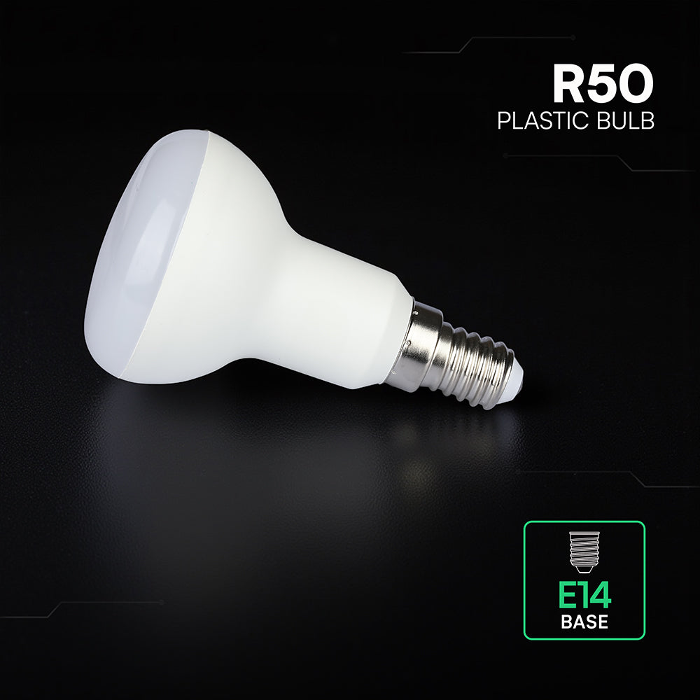 4.8W R50 Żarówka LED / Chip CREE / Barwa:6500K / Trzonek:E14 / 6 Lat gwarancji