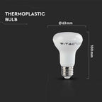8.5W R63 Żarówka LED / Chip SAMSUNG / Barwa:3000K / Trzonek:E27