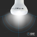 8.5W R63 Żarówka LED / Chip SAMSUNG / Barwa:3000K / Trzonek:E27