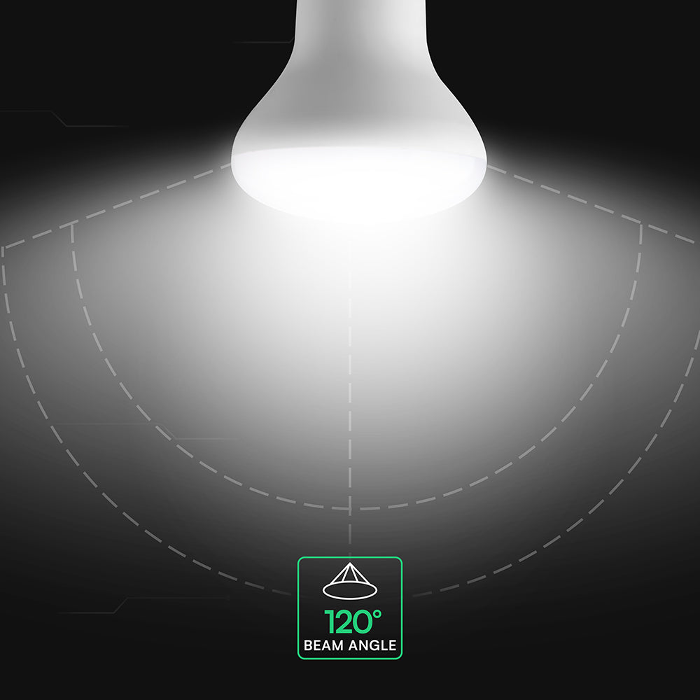 8.5W R63 Żarówka LED / Chip CREE / Barwa:3000K / Trzonek:E27 / 6 Lat gwarancji