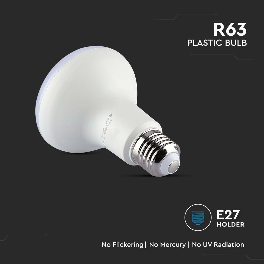 8.5W R63 Żarówka LED / Chip SAMSUNG / Barwa:4000K / Trzonek:E27