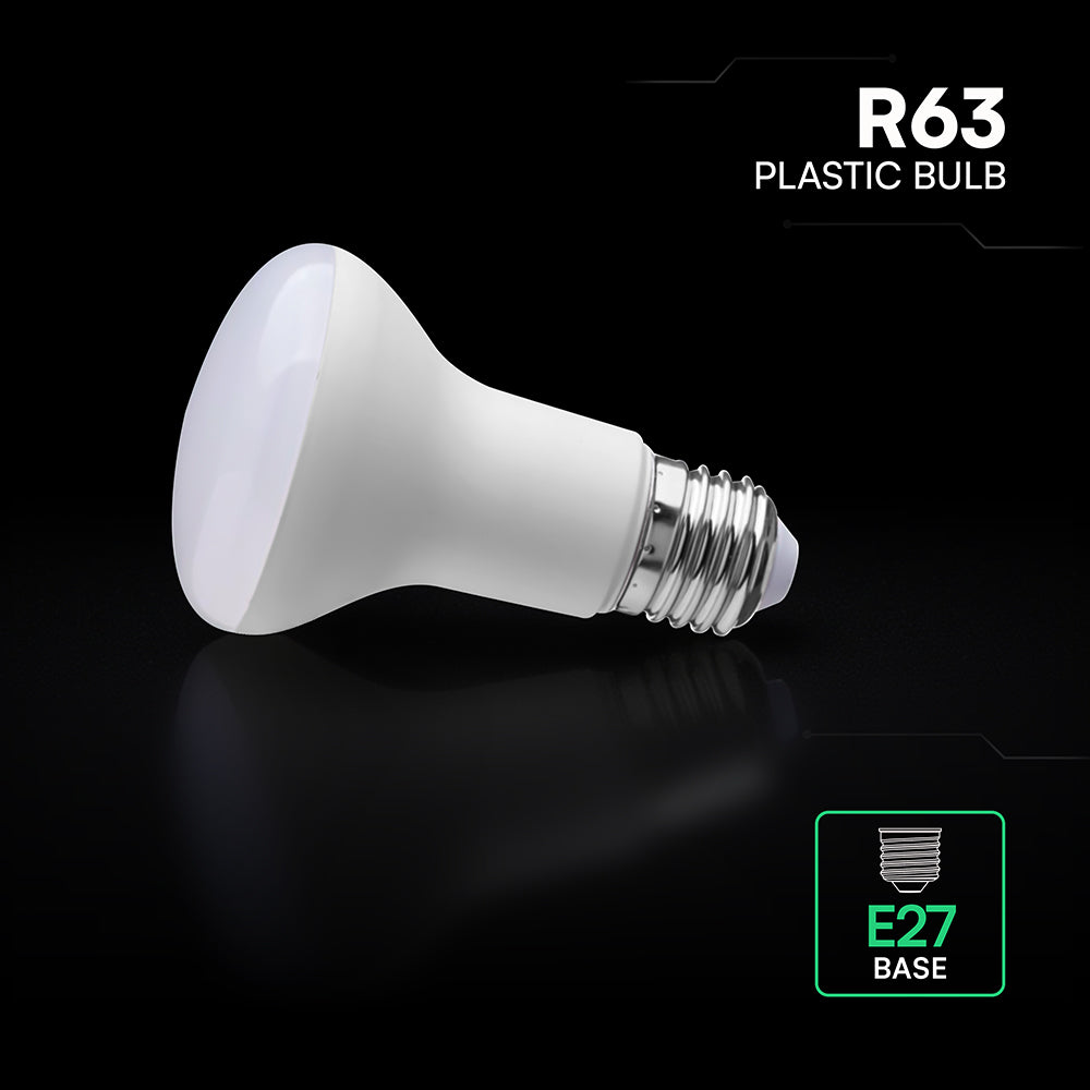 8.5W R63 Żarówka LED / Chip CREE / Barwa:4000K / Trzonek:E27 / 6 Lat gwarancji
