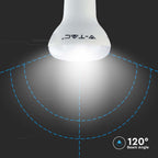 8.5W R63 Żarówka LED / Chip SAMSUNG / Barwa:6500K / Trzonek:E27