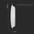 30W/60W/30W Dekoracyjny plafon LED / Barwa: 3w1 / Ściemniany / Klosz z efektem gwiazdki