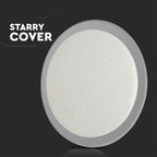 30W/60W/30W Dekoracyjny plafon LED / Barwa: 3w1 / Ściemniany / Klosz z efektem gwiazdki
