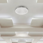 20W/40W/20W Dekoracyjny plafon LED / Barwa: 3w1 / Ściemniany / Klosz z efektem fali