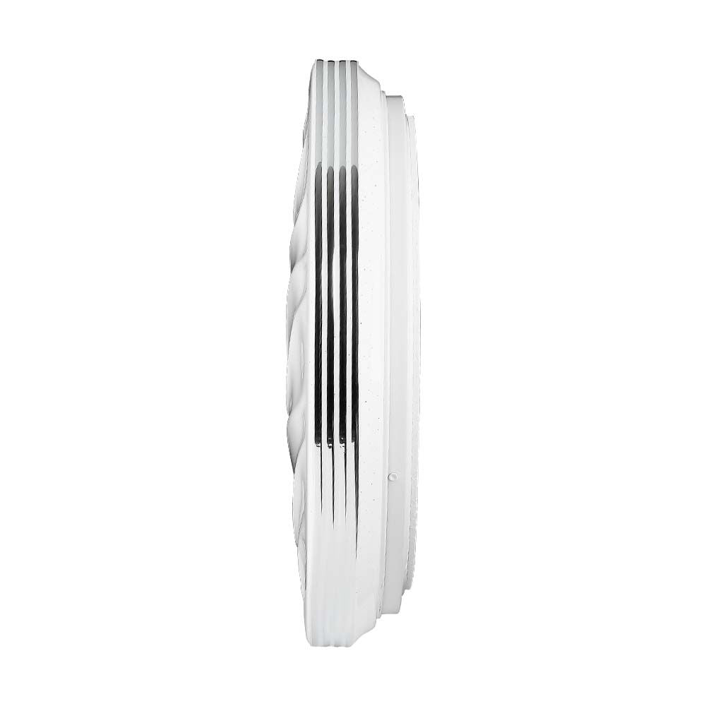 20W/40W/20W Dekoracyjny plafon LED / Barwa: 3w1 / Ściemniany / Klosz z efektem fali