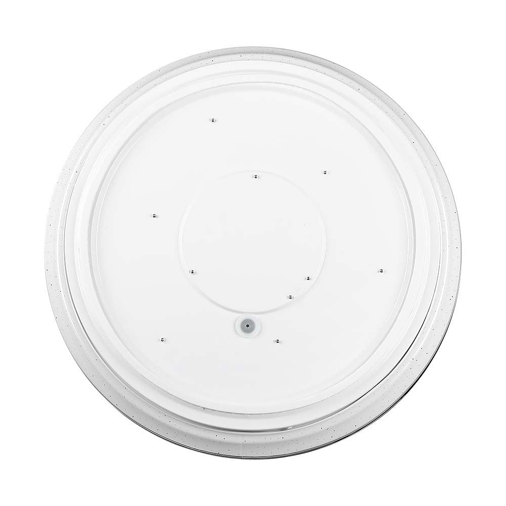 30W/60W/30W Dekoracyjny plafon LED / Barwa: 3w1 / Ściemniany / Klosz z efektem fali