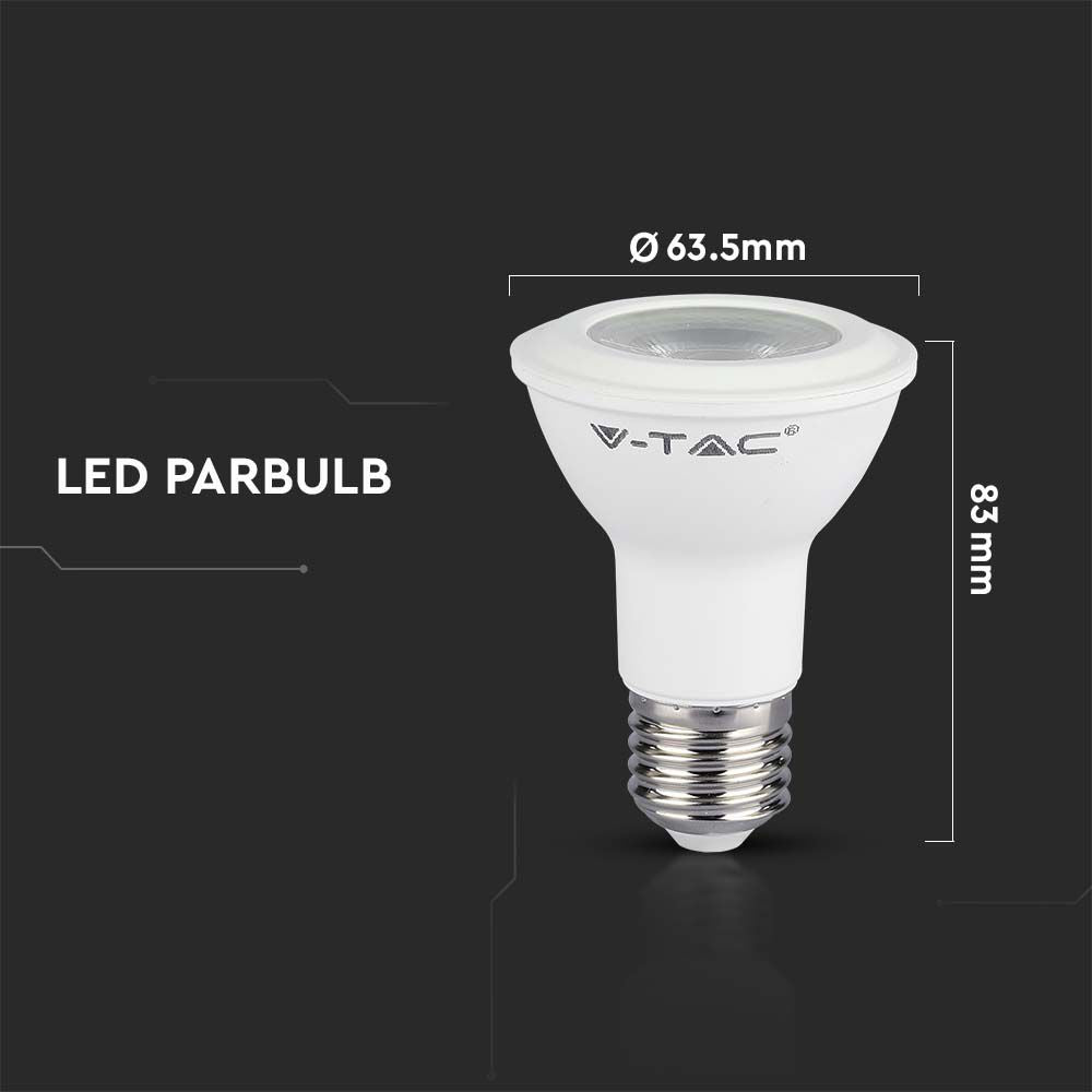 5.8W PAR 20 Żarówka LED / Chip SAMSUNG / Barwa:4000K / Trzonek:E27