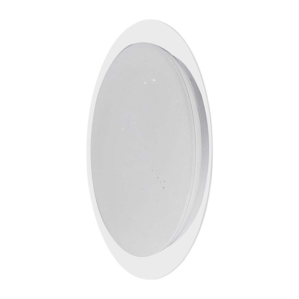 20W/40W/20W Dekoracyjny plafon LED / Barwa: 3w1 / Ściemniany / Klosz z efektem gwiazdki