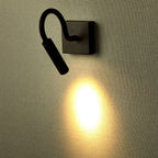 3W Kinkiet hotelowy LED / Barwa:3000K / Czarny