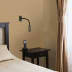 3W Kinkiet hotelowy LED / Barwa:3000K / Czarny