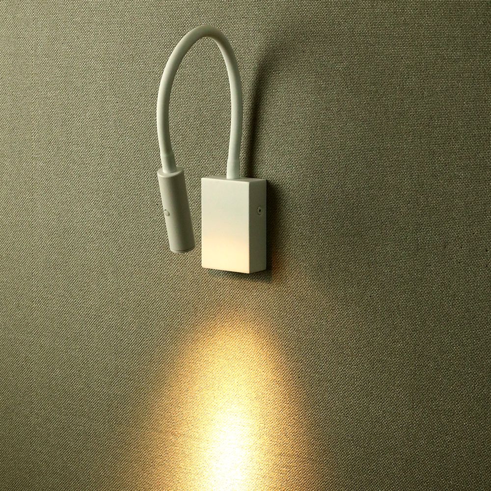 3W Hotelowa lampa Ścienna LED) / Barwa: 3000K / Kolor: Biały