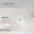 3W Hotelowa lampa Ścienna LED) / Barwa: 3000K / Kolor: Biały