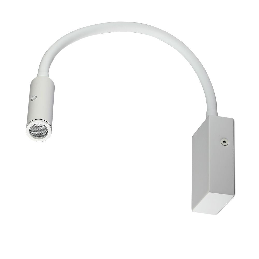 3W Hotelowa lampa Ścienna LED) / Barwa: 3000K / Kolor: Biały