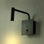3W Kinkiet hotelowy LED z włącznikiem i gniazdem USB / Barwa:3000K / Czarny