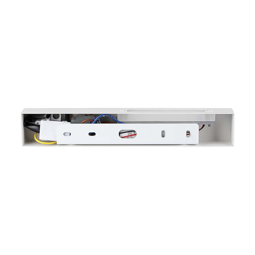 3W+6W Hotelowa lampa ścienna LED / Barwa: 3000K / Kolor: Biały