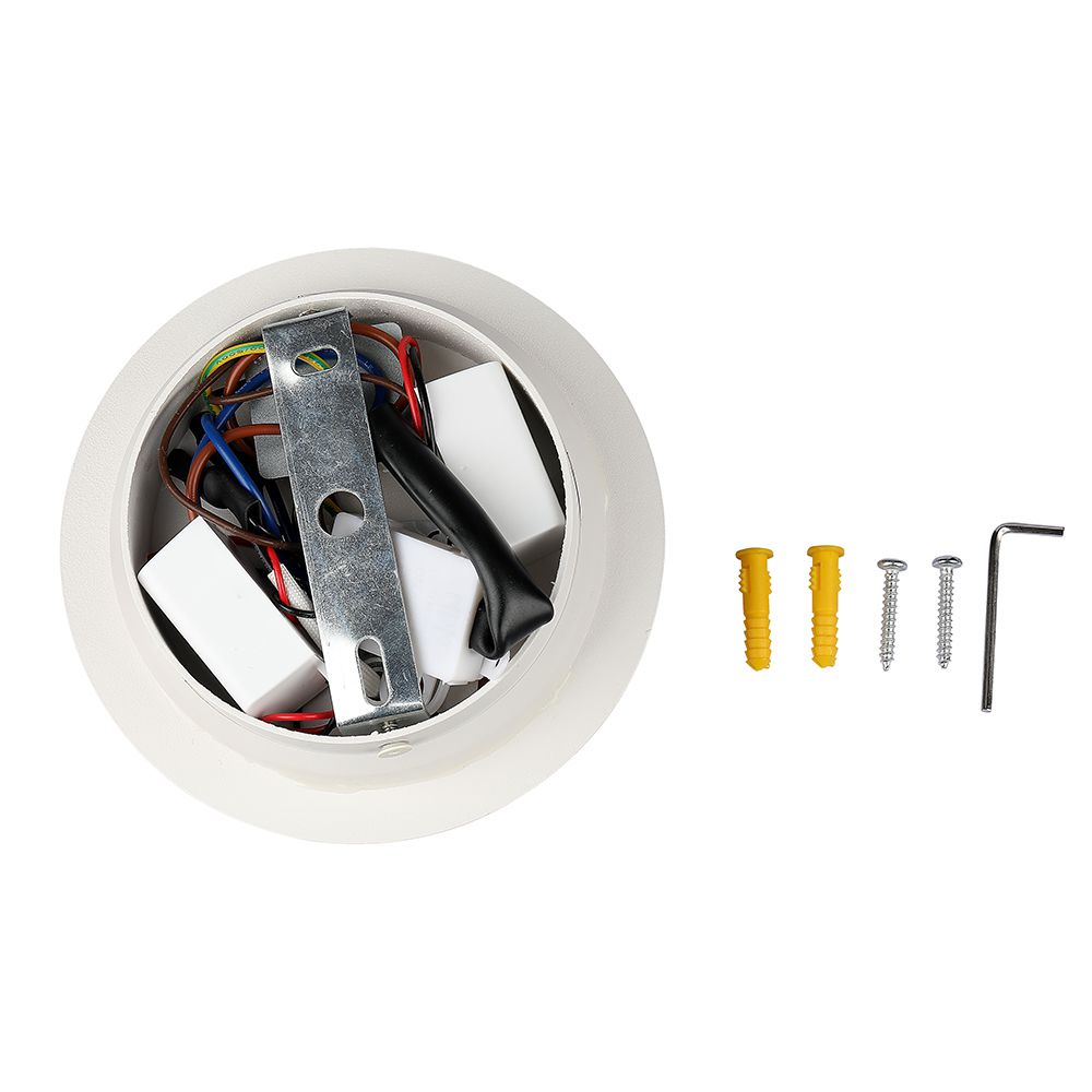 LED 3W+SMD 6W Hotelowa lampa ścienna LED / Barwa: 3000K / Kolor: Biały
