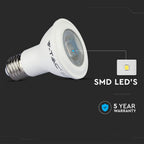5.8W PAR 20 Żarówka LED / Chip SAMSUNG / Barwa:6400K / Trzonek:E27