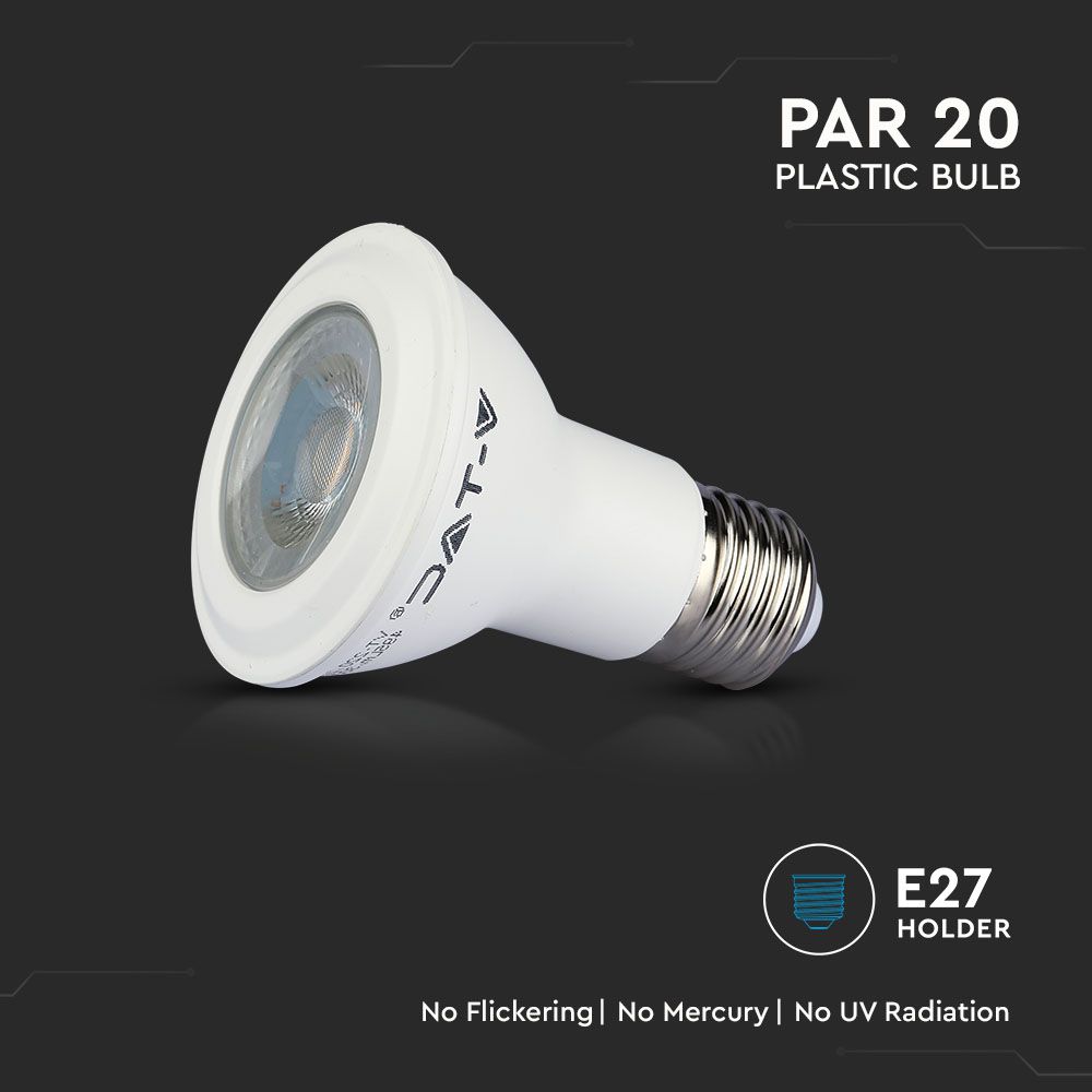 5.8W PAR 20 Żarówka LED / Chip SAMSUNG / Barwa:6400K / Trzonek:E27