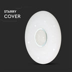 30W/60W/30W Dekoracyjny plafon LED / Barwa: 3w1 / Ściemniany / Klosz z efektem diamentu