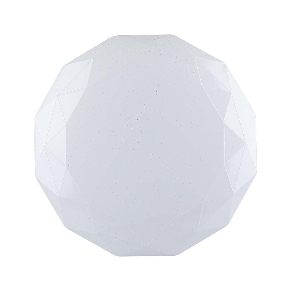 30W/60W/30W Dekoracyjny plafon LED / Barwa: 3w1 / Ściemniany / Klosz z efektem diamentu