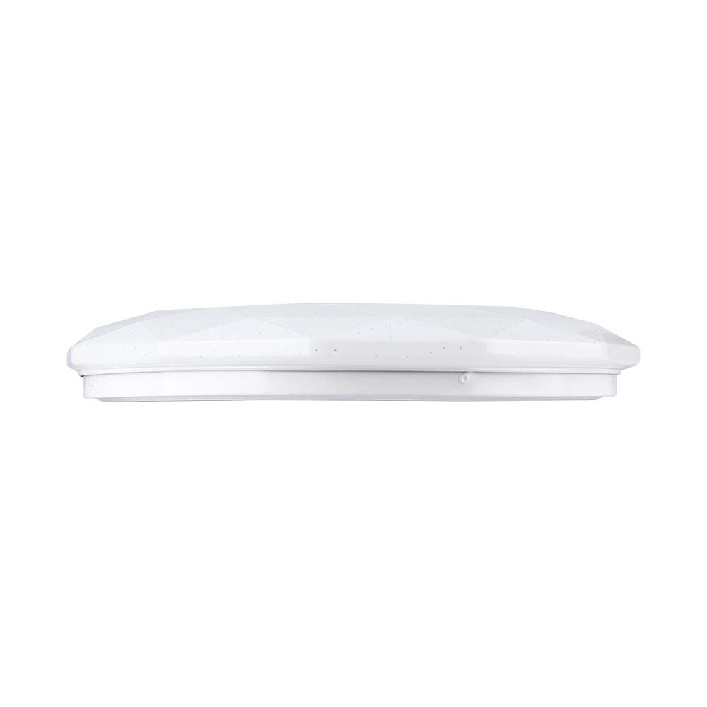 30W/60W/30W Dekoracyjny plafon LED / Barwa: 3w1 / Ściemniany / Klosz z efektem diamentu