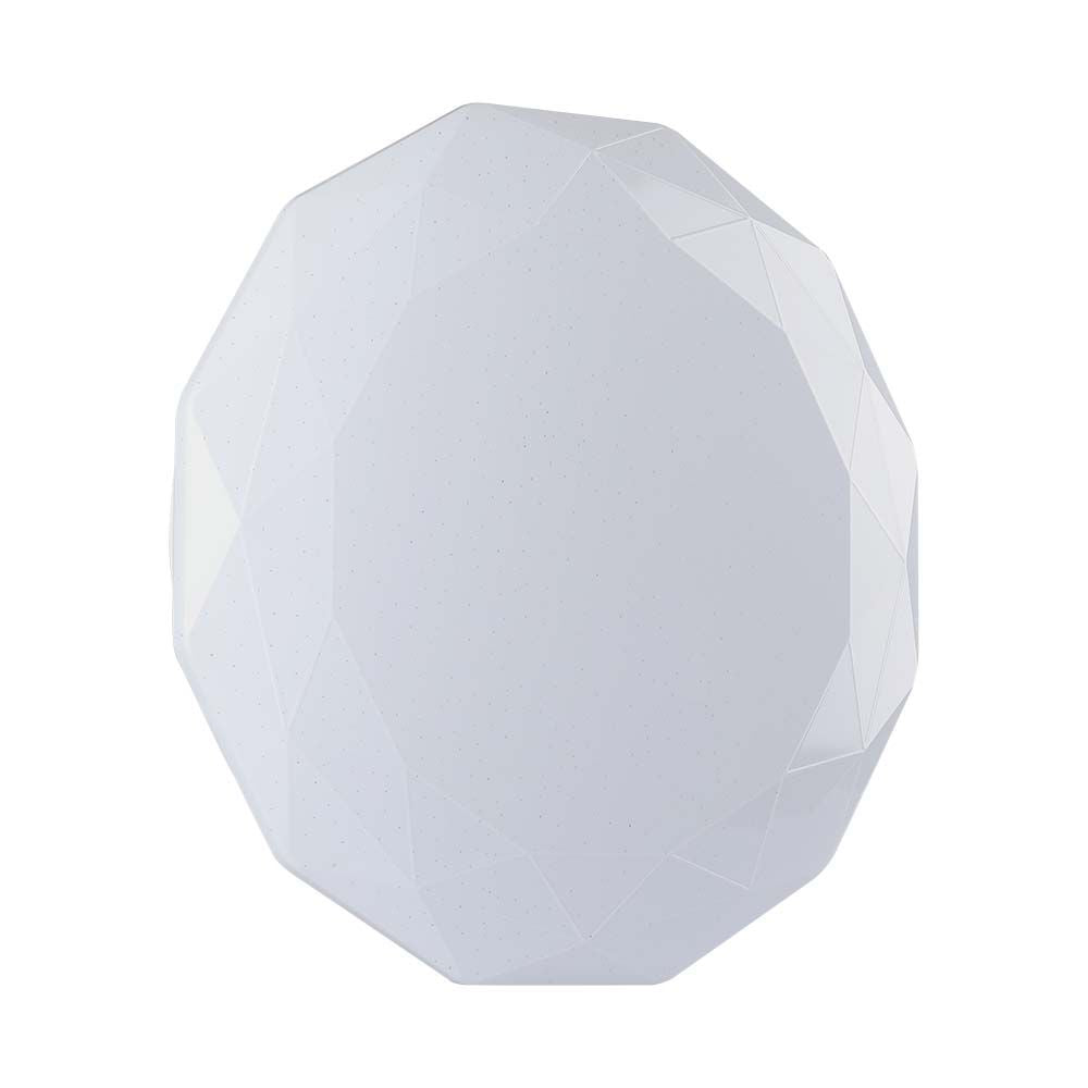 20W/40W/20W Dekoracyjny plafon LED / Barwa: 3w1 / Ściemniany / Klosz z efektem diamentu