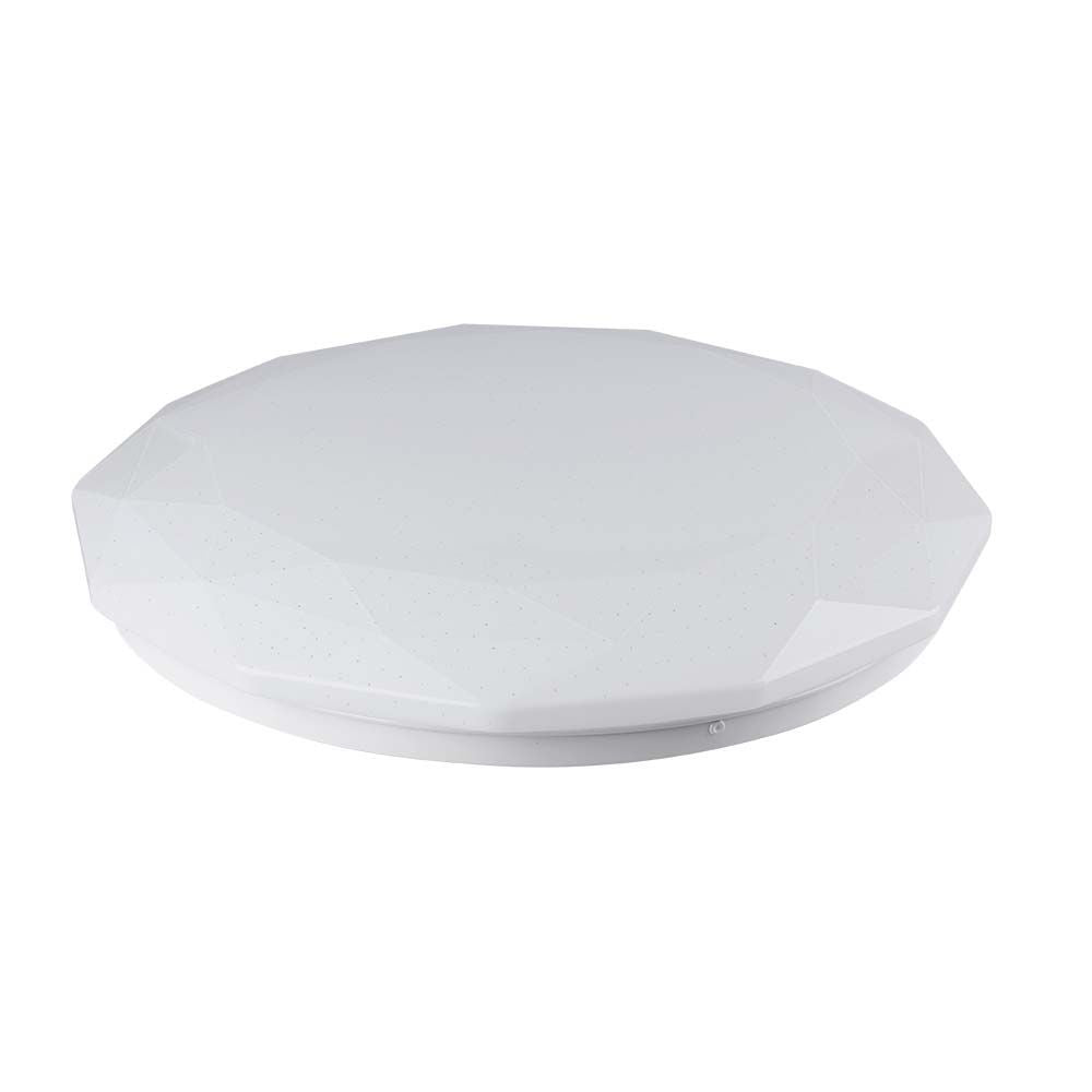 20W/40W/20W Dekoracyjny plafon LED / Barwa: 3w1 / Ściemniany / Klosz z efektem diamentu
