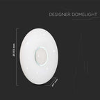 20W/40W/20W Dekoracyjny plafon LED / Barwa: 3w1 / Ściemniany / Klosz z efektem diamentu