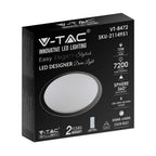 36W/72W/36W Dekoracyjny plafon LED / Barwa: 3w1 / Ściemniany / Klosz z efektem gwiazdki