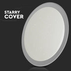 36W/72W/36W Dekoracyjny plafon LED / Barwa: 3w1 / Ściemniany / Klosz z efektem gwiazdki
