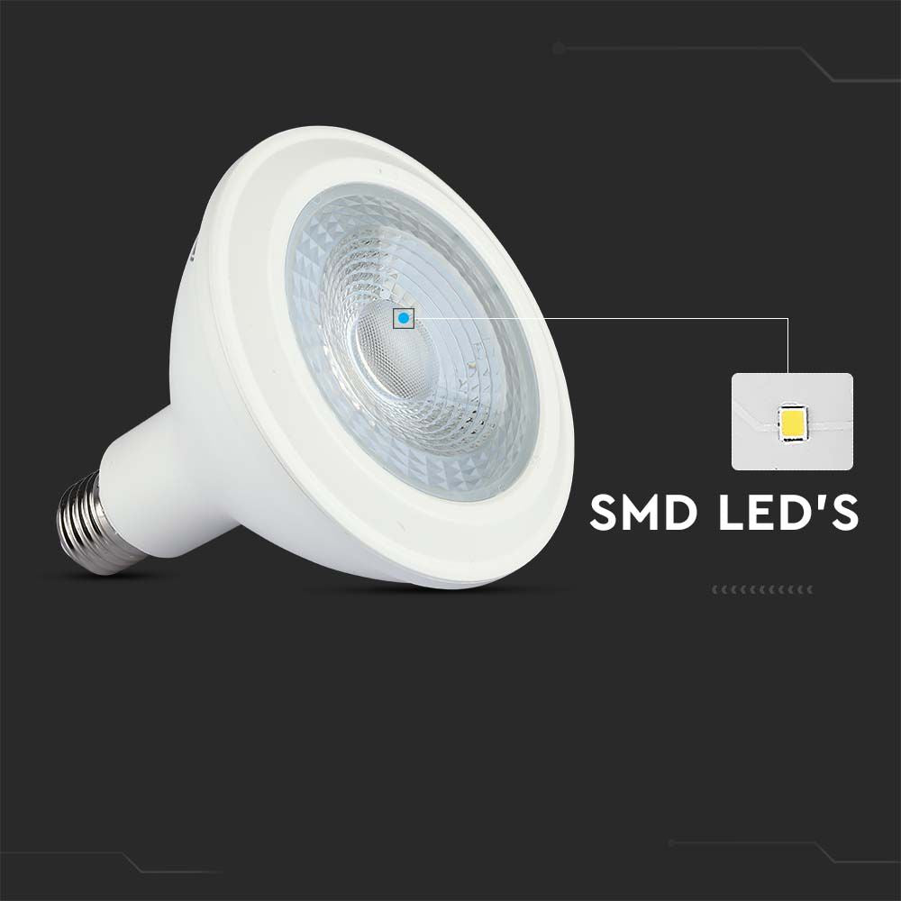 12.8W PAR 38 Żarówka LED / Chip SAMSUNG / Barwa:3000K / Trzonek:E27