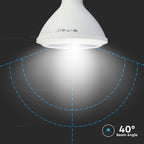 12.8W PAR 38 Żarówka LED / Chip SAMSUNG / Barwa:3000K / Trzonek:E27