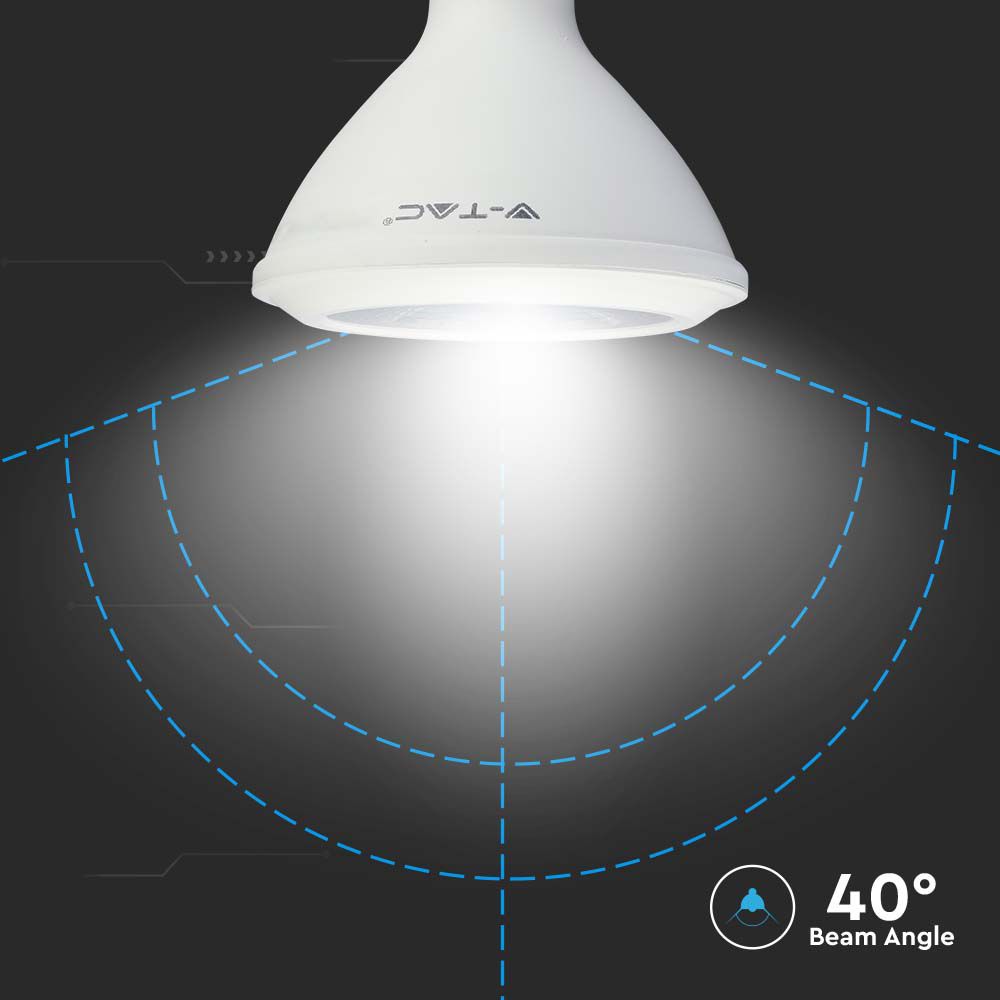 12.8W PAR 38 Żarówka LED / Chip SAMSUNG / Barwa:3000K / Trzonek:E27
