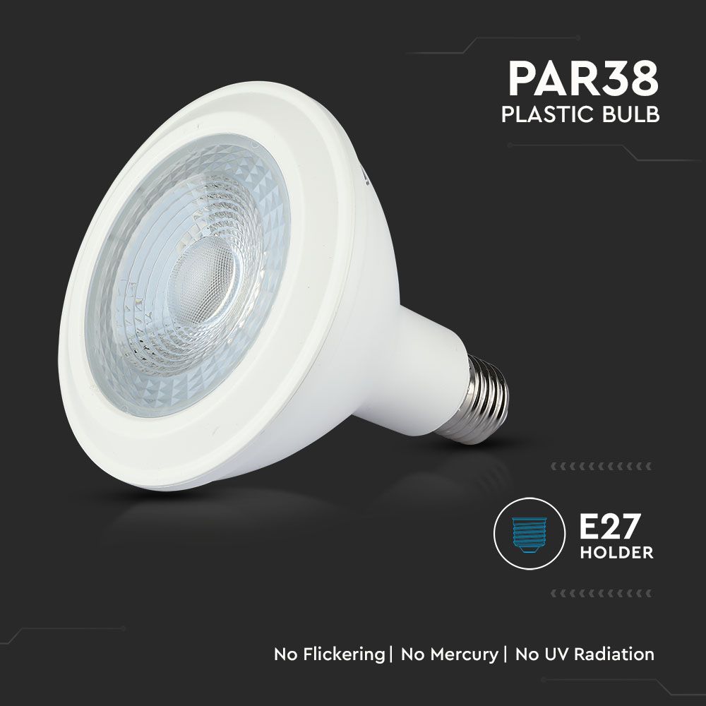 12.8W PAR 38 Żarówka LED / Chip SAMSUNG / Barwa:4000K / Trzonek:E27
