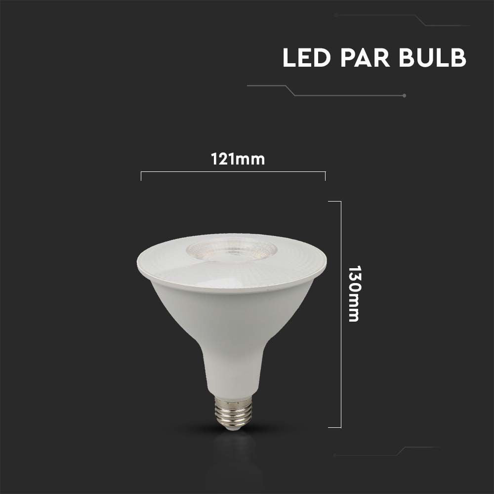 12.8W PAR 38 Żarówka LED / Chip SAMSUNG / Barwa:6400K / Trzonek:E27