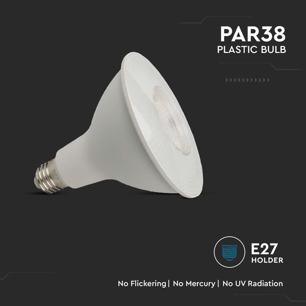 12.8W PAR 38 Żarówka LED / Chip SAMSUNG / Barwa:6400K / Trzonek:E27