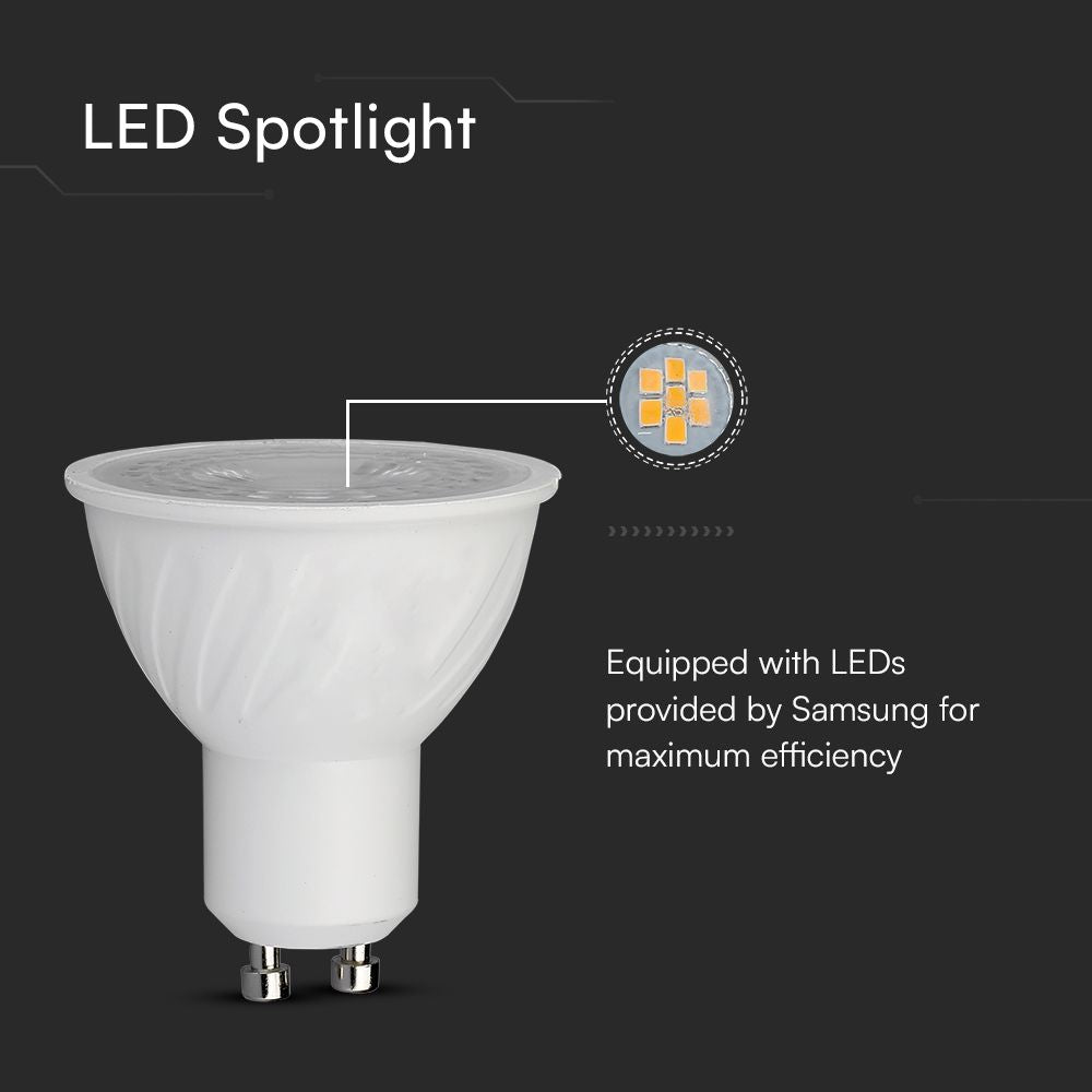 6W GU10 Żarówka LED / Chip SAMSUNG / Barwa:4000K / Trzonek:GU10