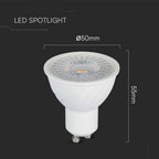 6W GU10 Żarówka LED / Chip SAMSUNG / Barwa:6500K / Trzonek:GU10