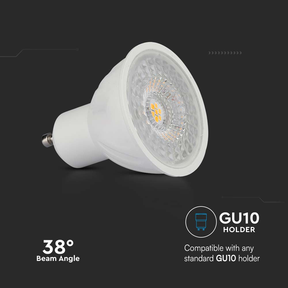 6W GU10 Żarówka LED / Chip SAMSUNG / Barwa:6500K / Trzonek:GU10