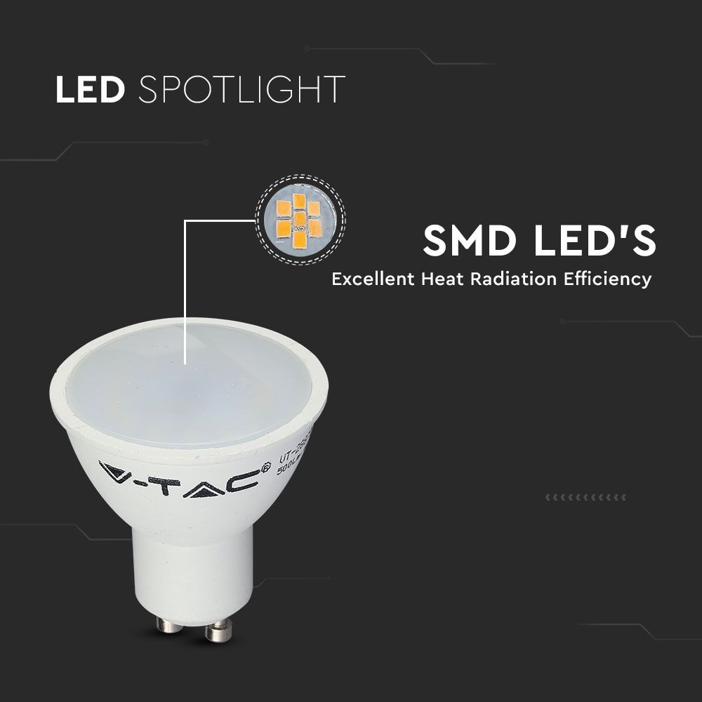 4.5W GU10 Żarówka LED / Barwa:3000K / Trzonek:GU10 / Kąt 110'