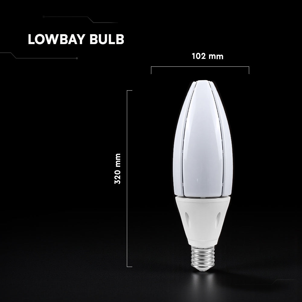 60W Uliczna Żarówka LED / Chip CREE / Barwa:4000K / Trzonek:E40 / 6 Lat gwarancji