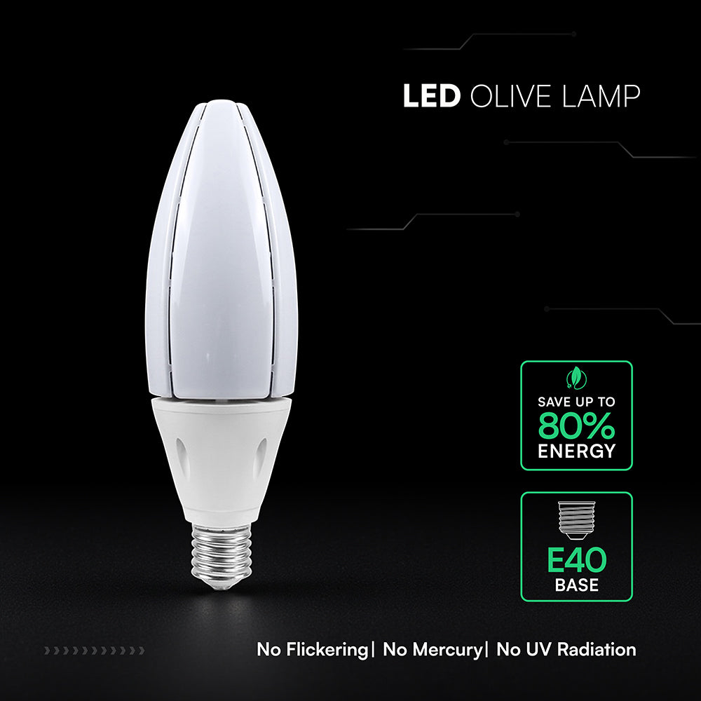 60W Uliczna Żarówka LED / Chip CREE / Barwa:4000K / Trzonek:E40 / 6 Lat gwarancji