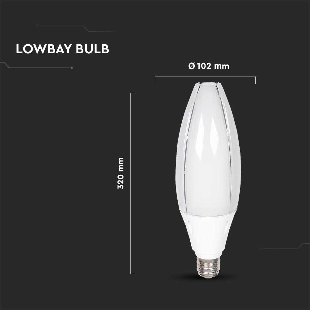 60W Uliczna Żarówka LED / Chip SAMSUNG / Barwa:6500K / Trzonek:E40