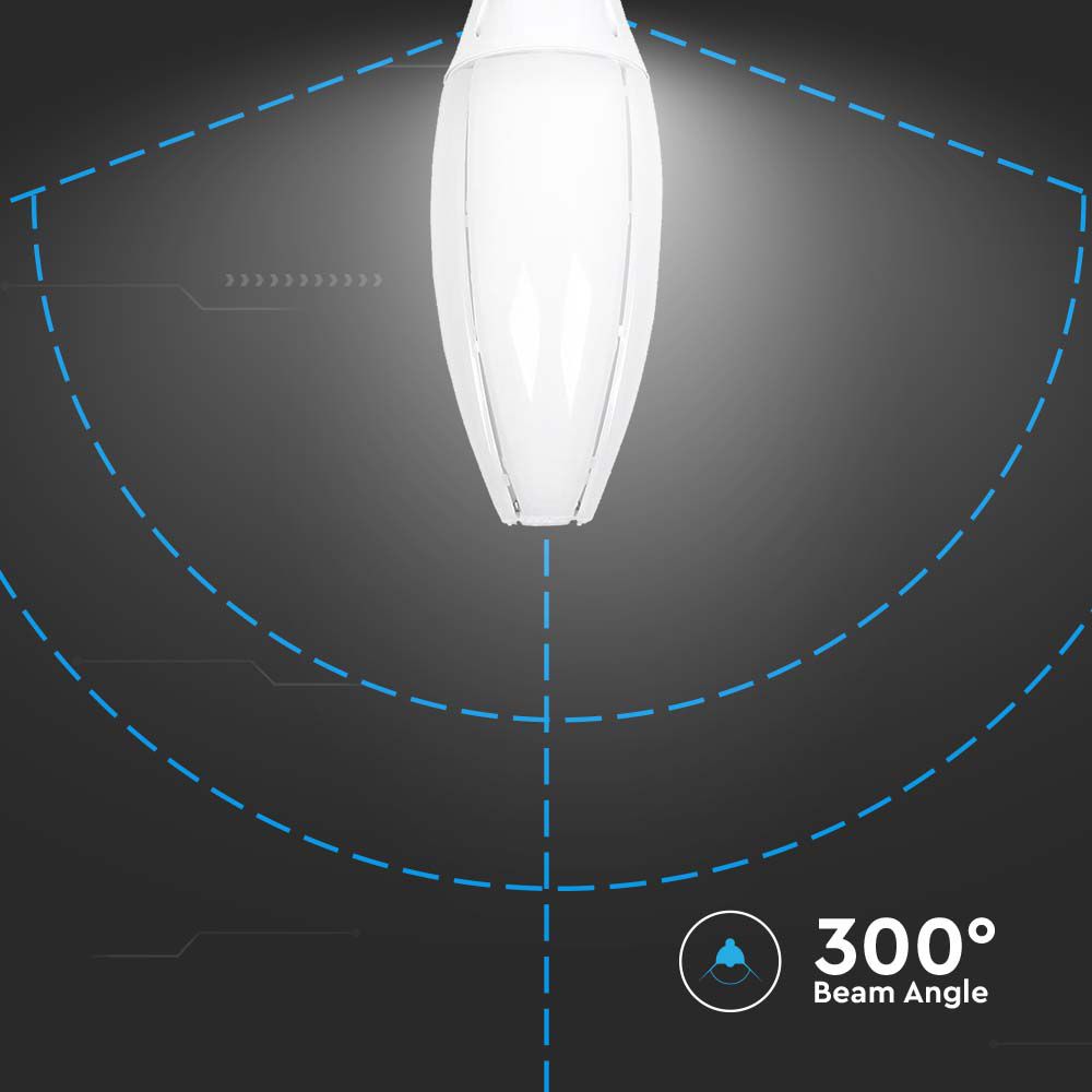 60W Uliczna Żarówka LED / Chip SAMSUNG / Barwa:6500K / Trzonek:E40