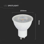 6W GU10 Żarówka LED / Chip SAMSUNG / Barwa:3000K / Kąt 110' / Trzonek:GU10